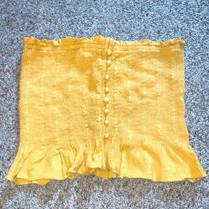American Eagle Yellow Tube Top